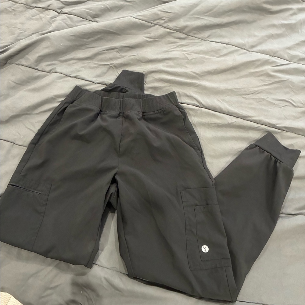 Scrubletics Black Womens Scrub Pants